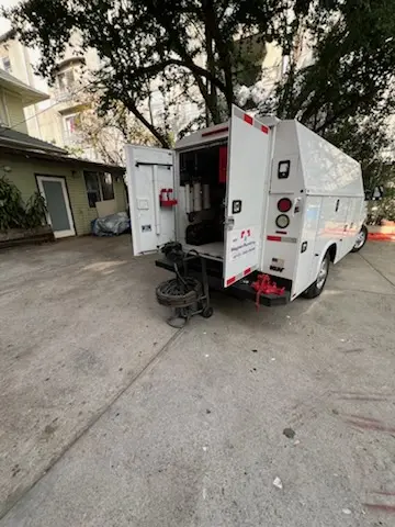 Magnet Plumbing service vehicle on-site for Sewer Line Repair in Emperor Estates