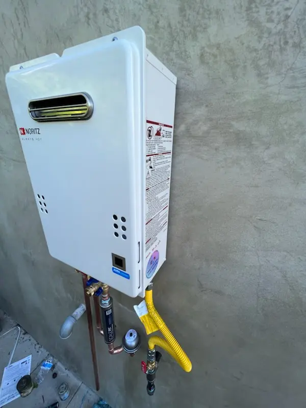 Tankless water heater installation for Emperor Estates homes